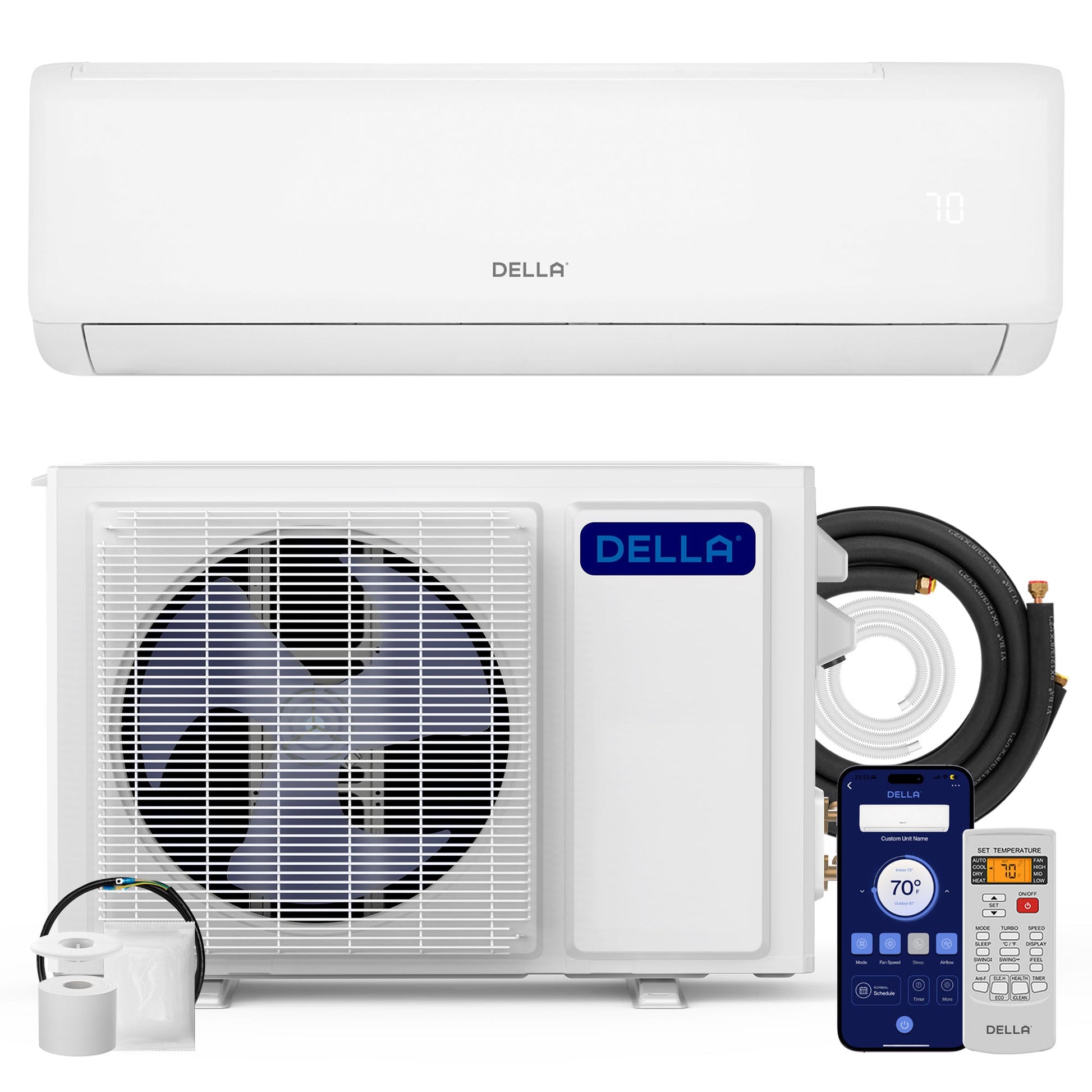 Vita Series 12000 BTU SEER2 21 Mini-Split Heat Pump AC - Up to 550 Sq.Ft.