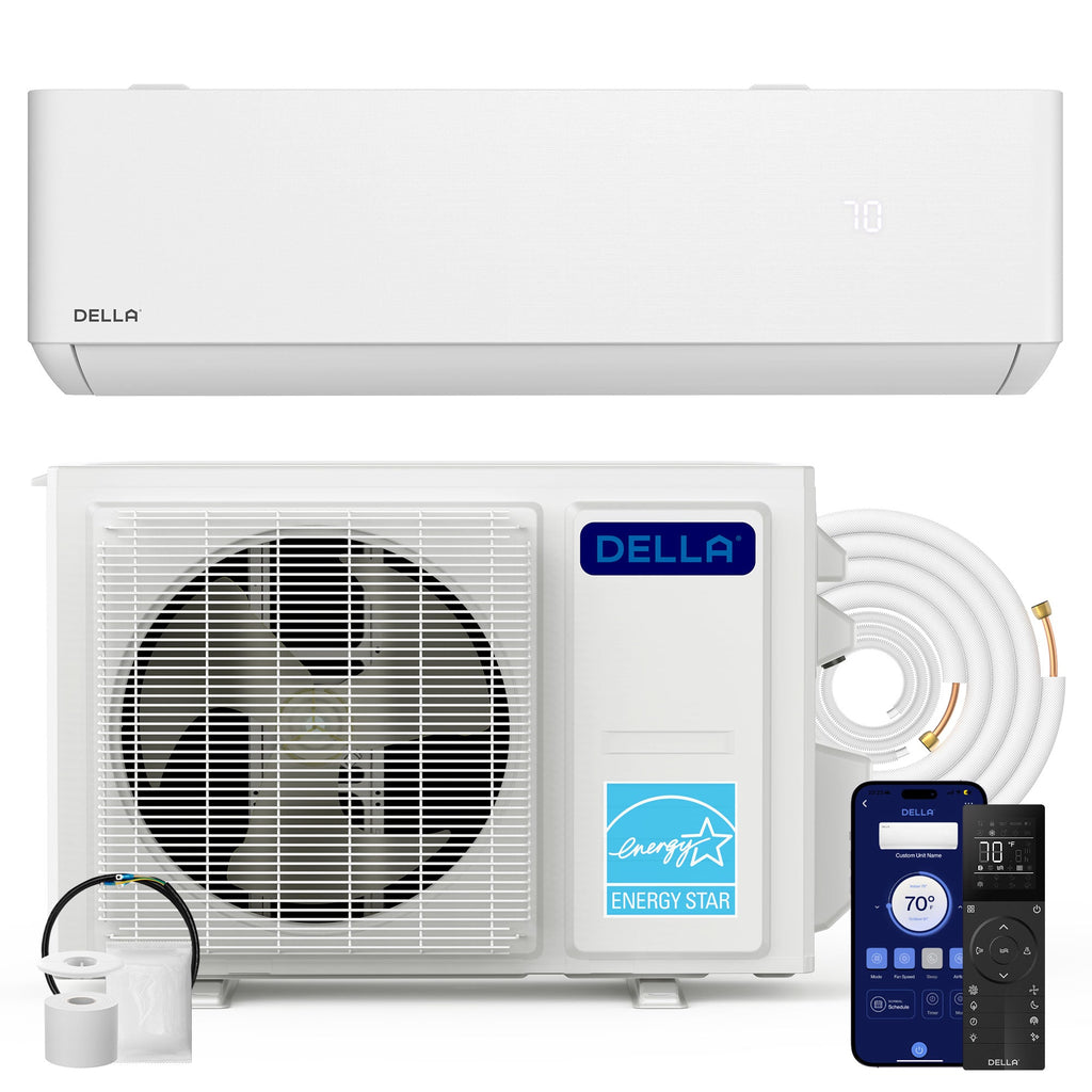 Optima Series 12000 BTU SEER2 22 Ultra Heat Mini-Split AC - Up to 550 Sq.Ft.